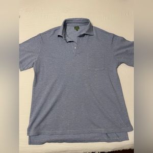 Sid Mashburn Blue Men’s Polo Shirt, Size Medium